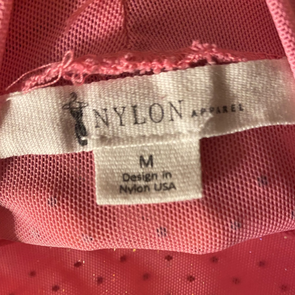Pink sparkly body suit! Size Medium. Never worn.